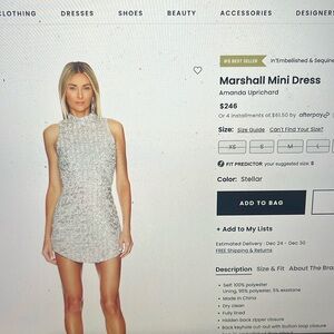 Amanda uprichard Marshall mini dress